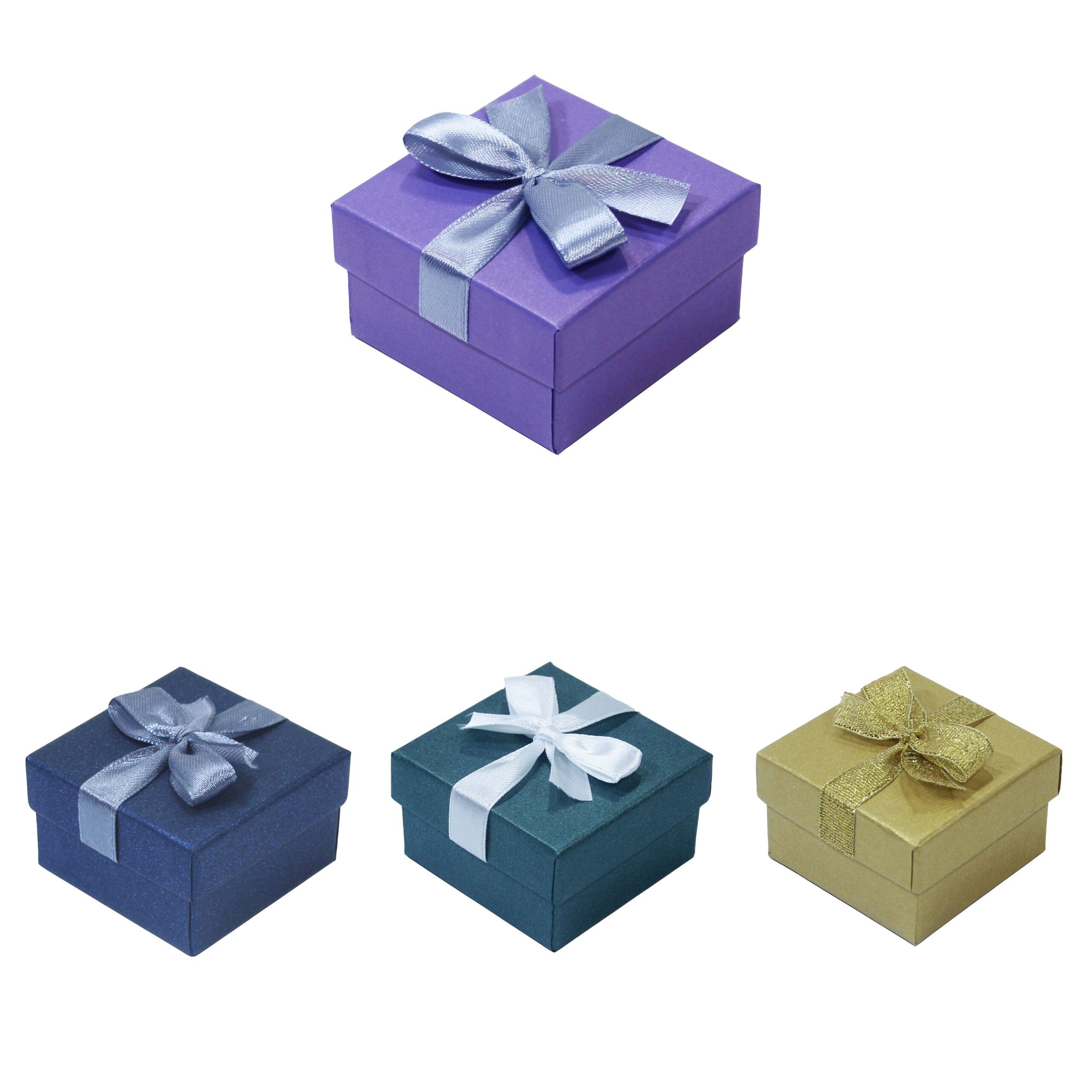 Футляр картонный подарочный с лентой  (гарнитур) 90030