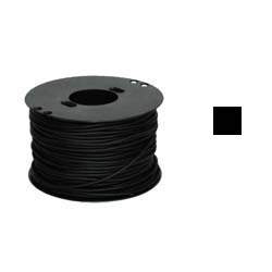 Шнурок каучук полукруг ф 3х6мм черный