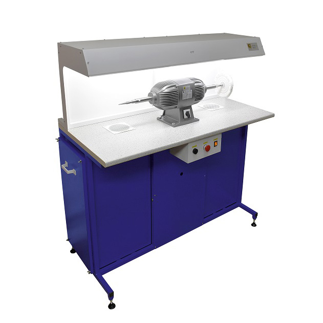 Станок полировальный двухместный Ю-800, 220В/50Гц, м-ть 1,2кВт, эл. двиг.0,6 кВт, вытяжка 0,6кВт