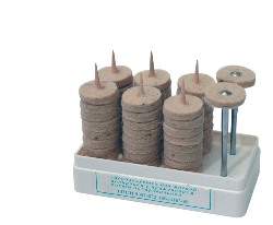 Фетр диск 16 мм (к-т 50 шт. с дискодержателем)